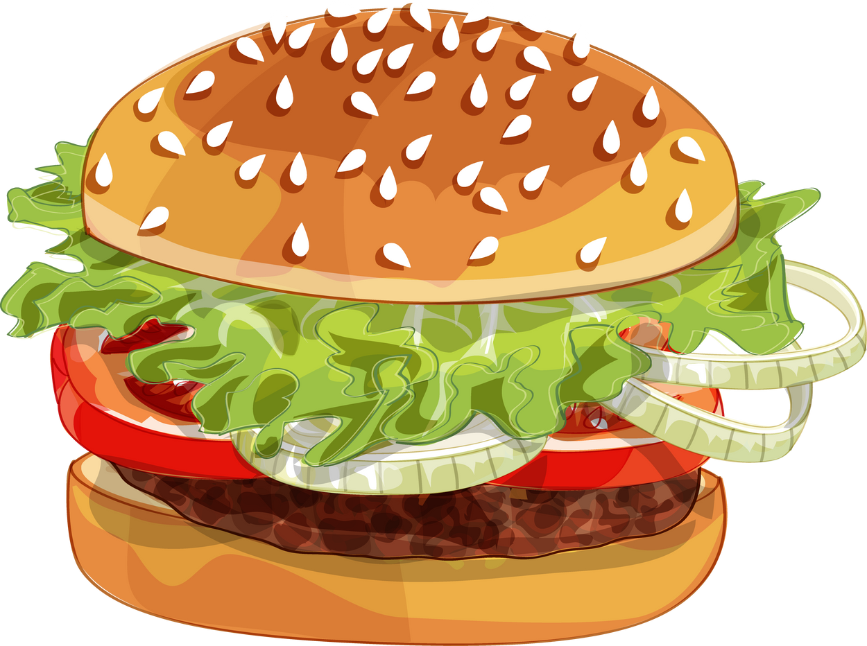 Hamburger Sandwich Illustration